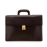 ロエベ アナグラム ブリーフケース ビジネスバッグ ブラウン レザー メンズ LOEWE 【中古】